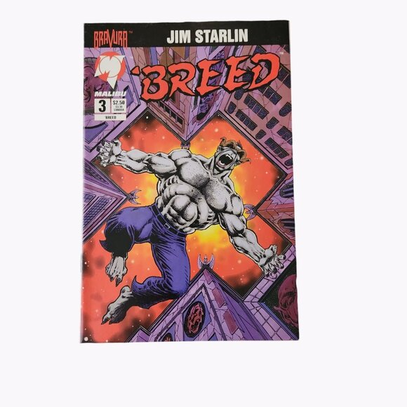 Malibu Comics Breed #3 1994 Comic Book Collector Bagged Boarded - Picture 1 of 2